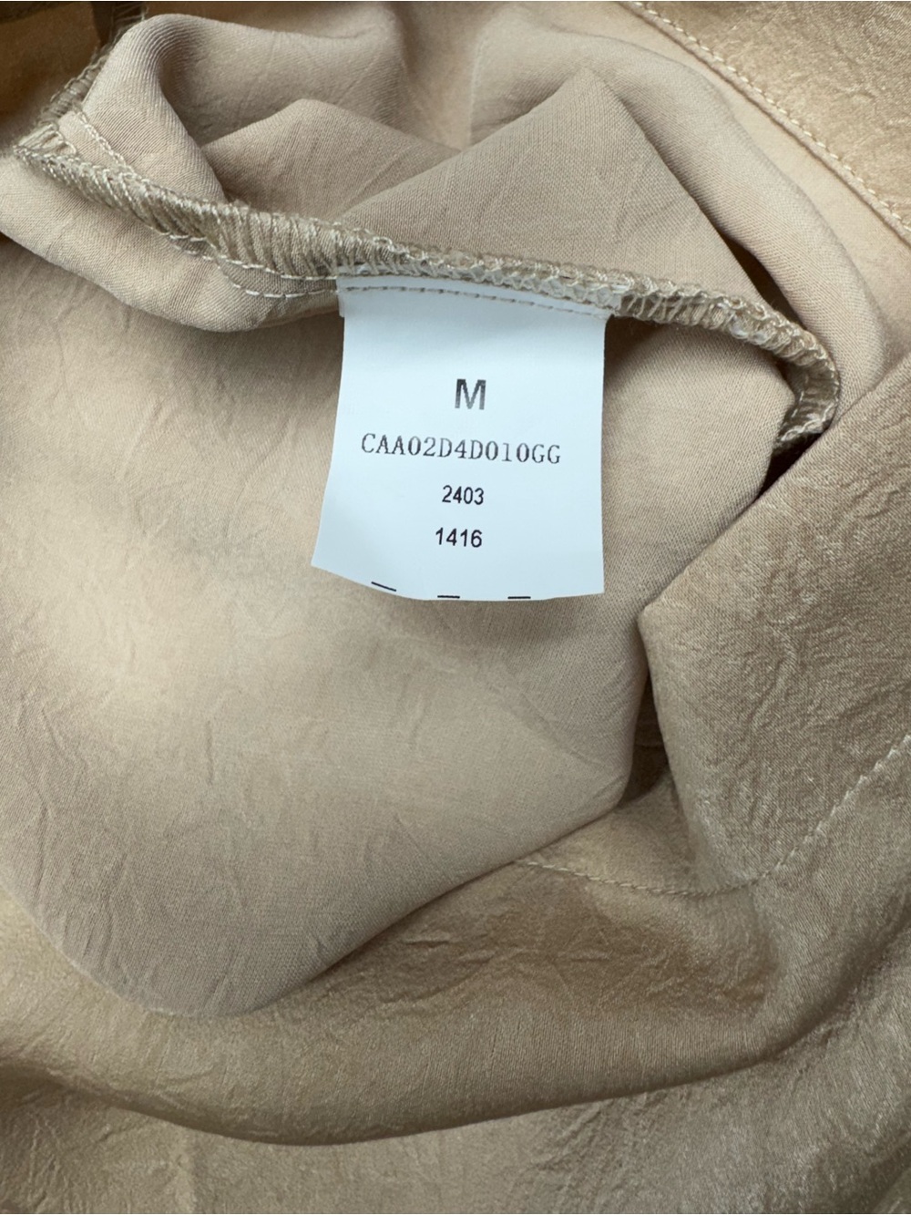 Cupshe Beige High-Rise Wide Leg Trousers Size Medium - Picture 7 of 9